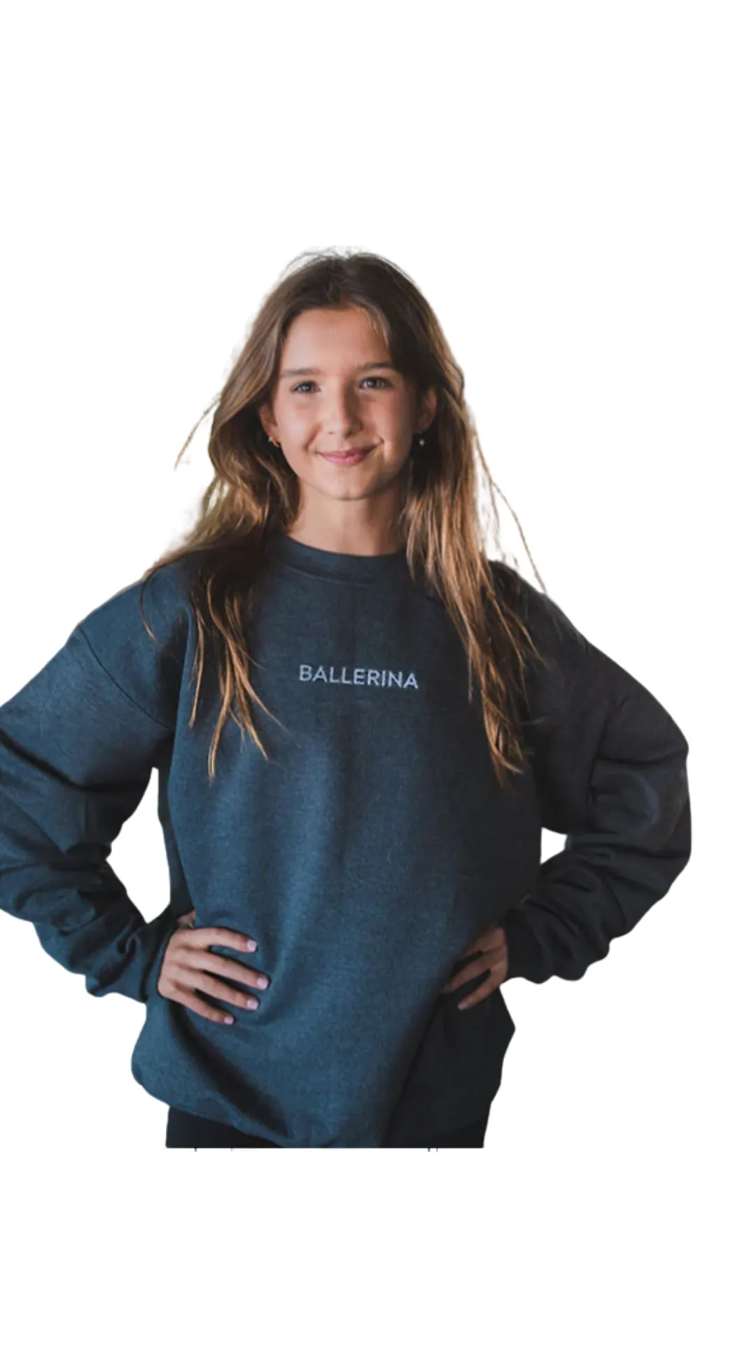 Ballerina Embroidered Sweatshirt