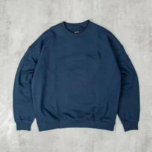 Brixton Embroidered Heavyweight Sweatshirt - Washed Navy