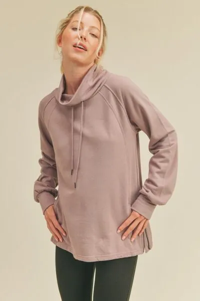 Cora Drawstring Side Zip Sweatshirt