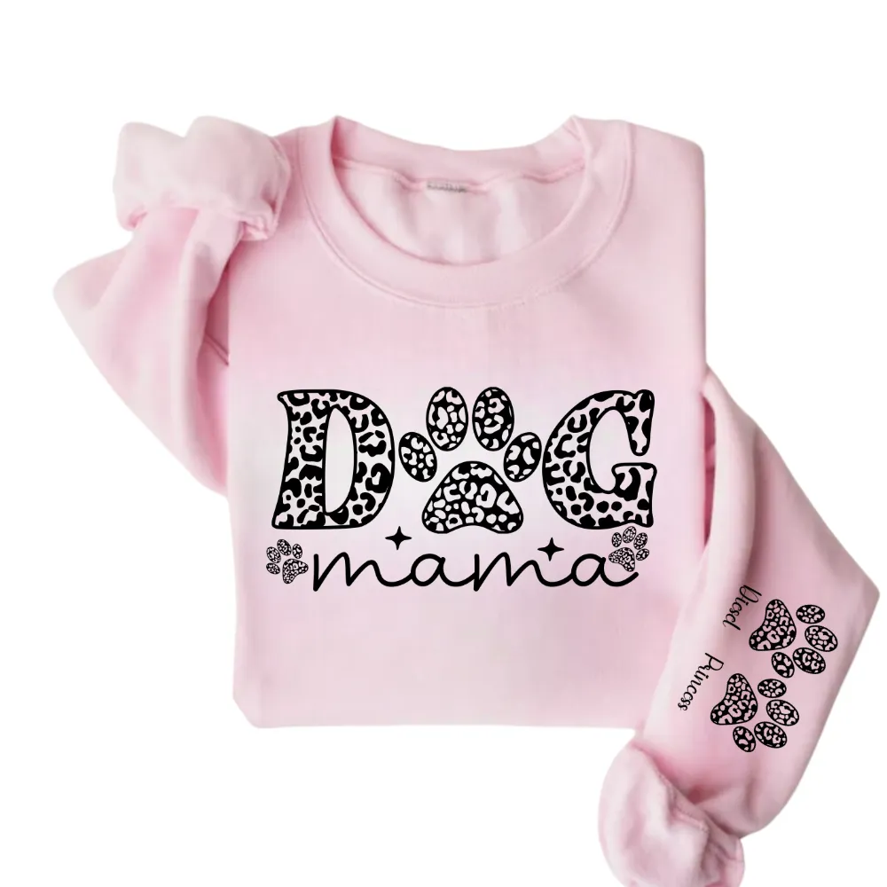 Dog Mama (Personalized Paws) Sweatshirt