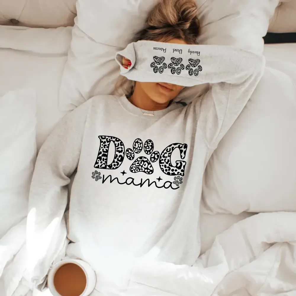 Dog Mama (Personalized Paws) Sweatshirt