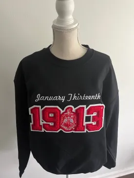 DST Founder’s Day Sweatshirt Chenille w Crest