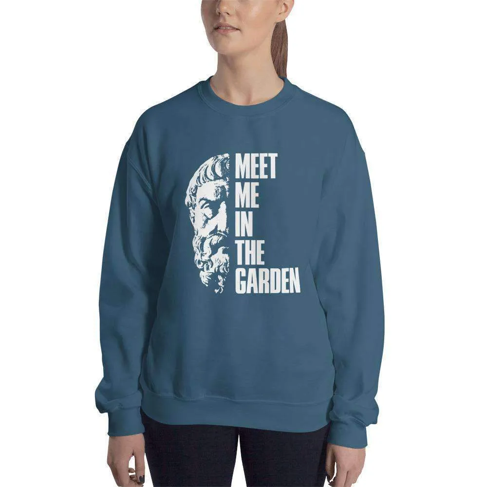 Epicurus Portrait - Meet Me In The Garden - Sweatshirt