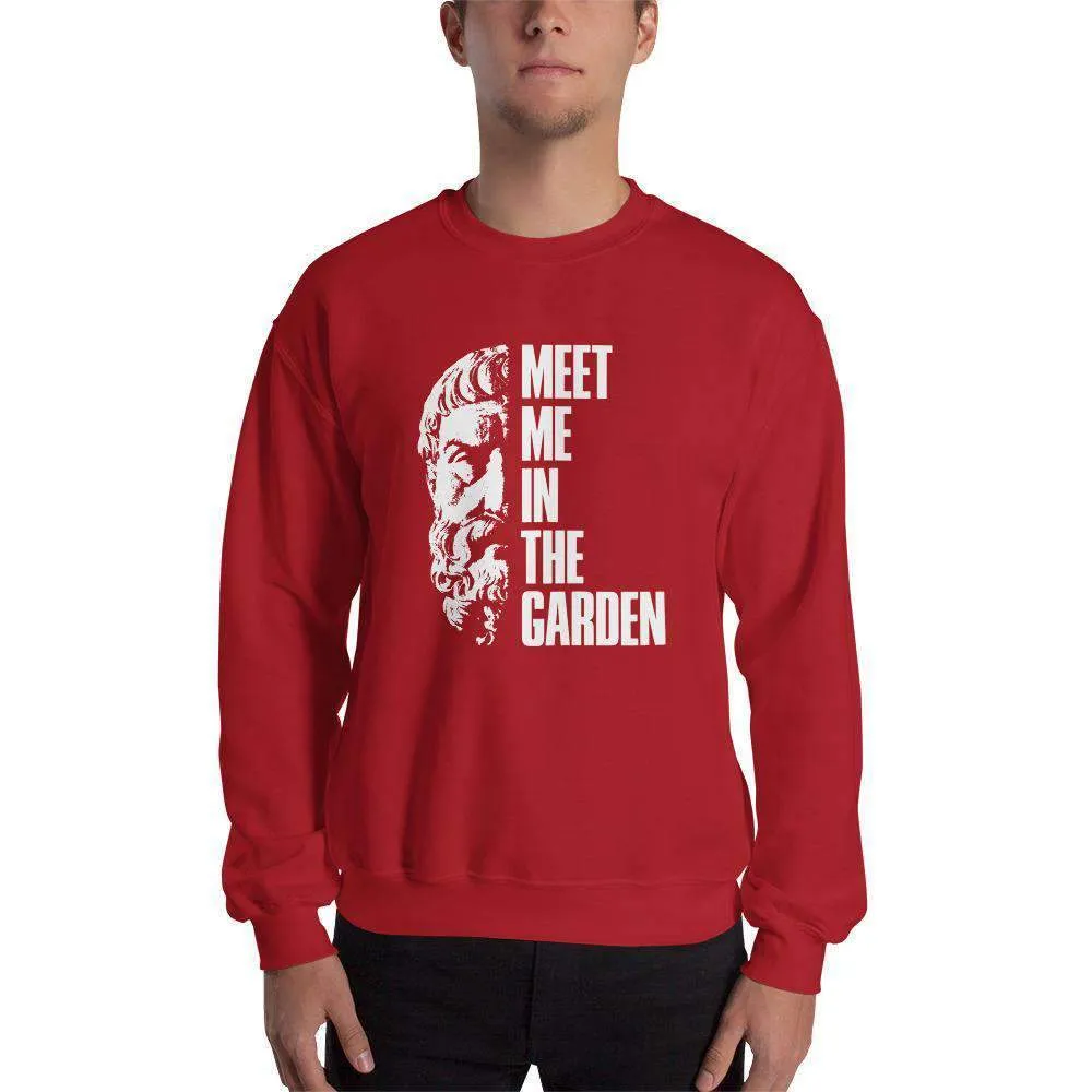 Epicurus Portrait - Meet Me In The Garden - Sweatshirt