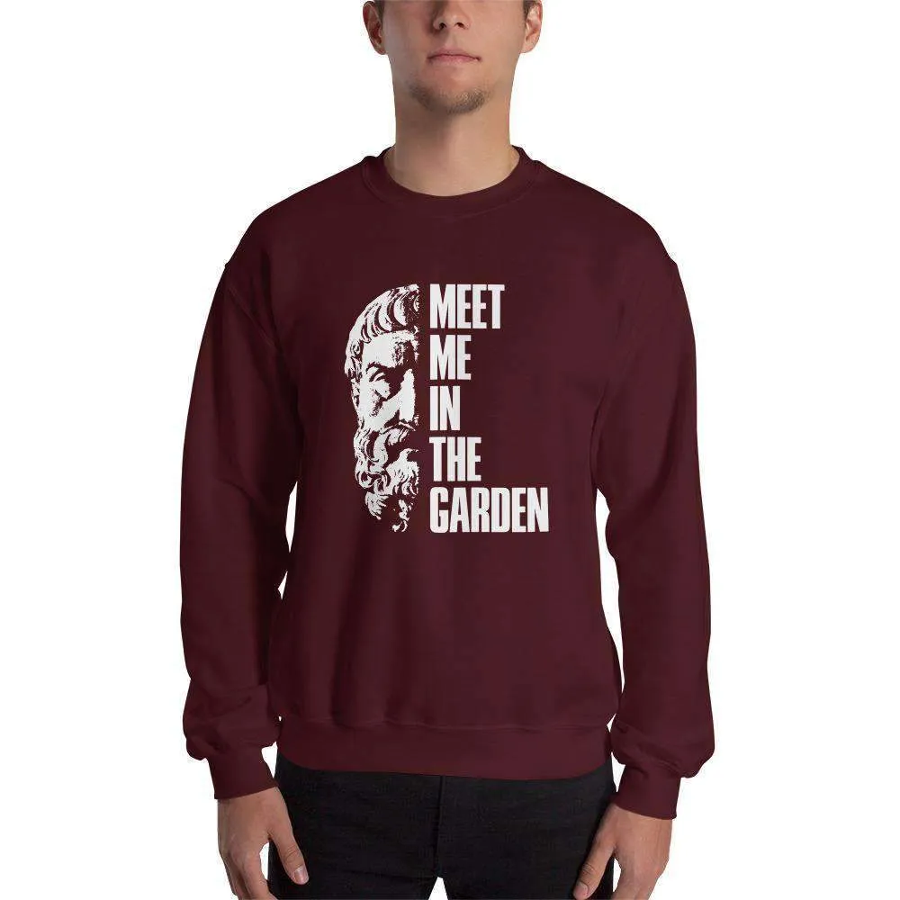 Epicurus Portrait - Meet Me In The Garden - Sweatshirt