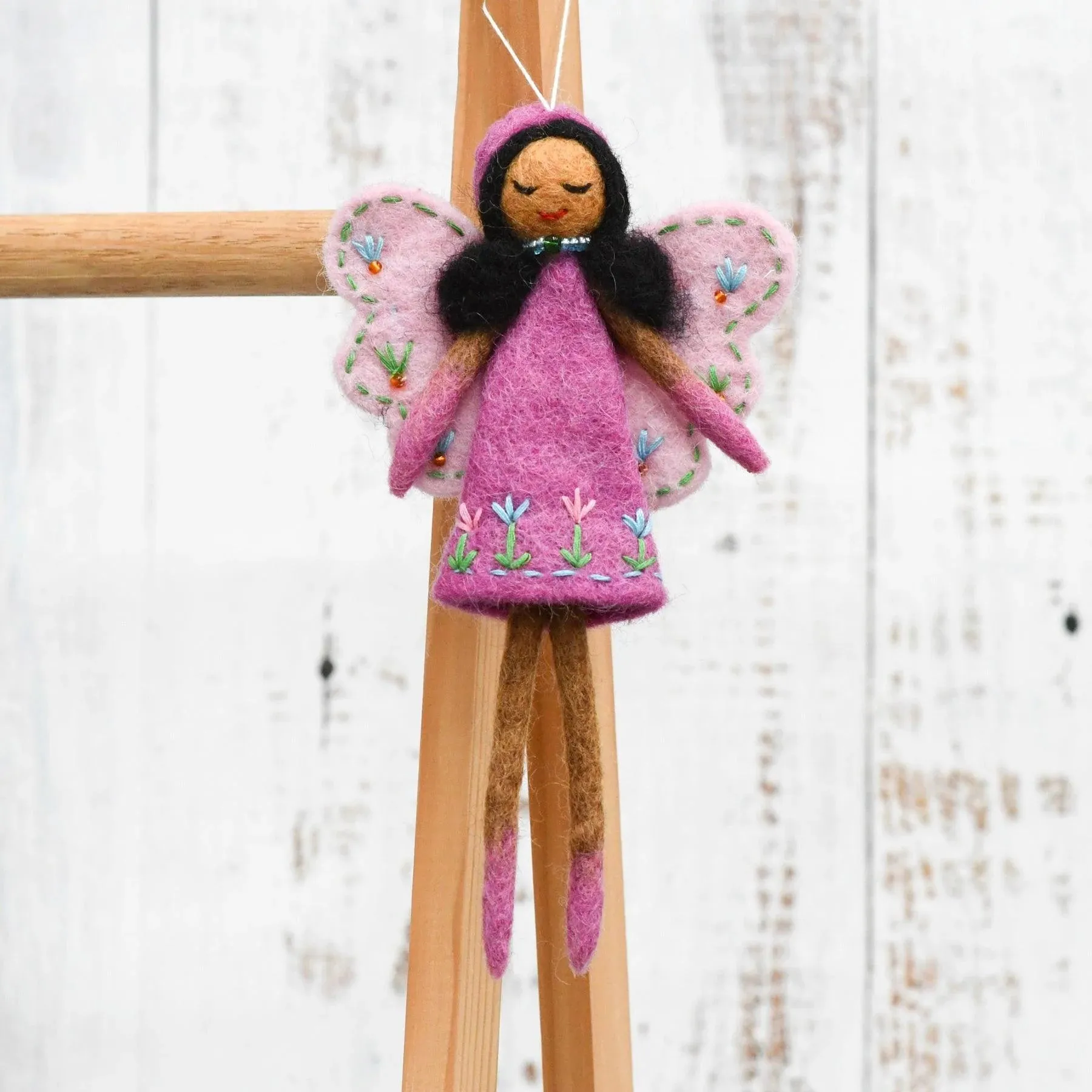 Felt Angel Fairy - Pink Dress