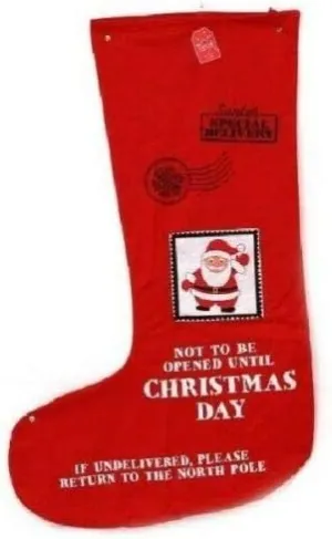 Felt Santa Large Christmas Stocking