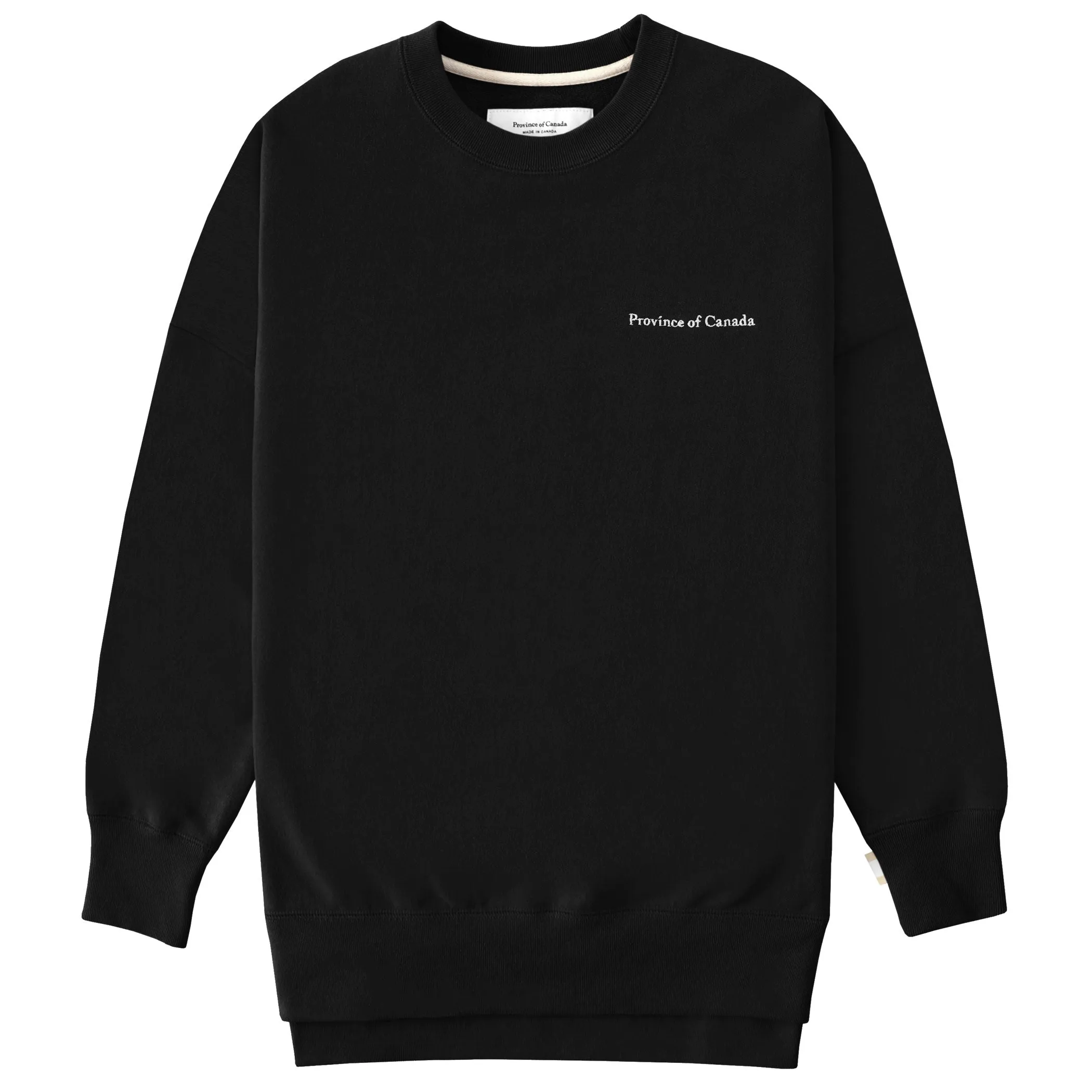 French Terry Long Sweatshirt Black