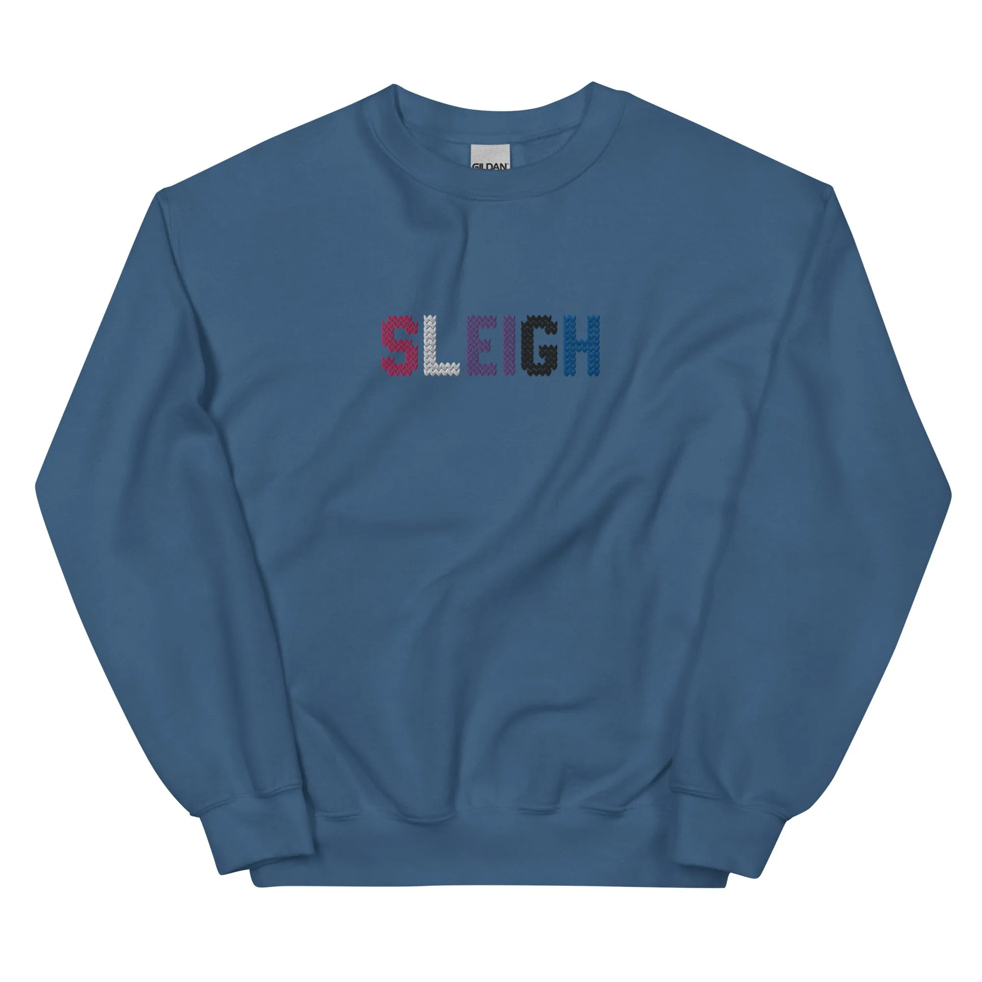 Genderfluid Sleigh Embroidered Sweatshirt