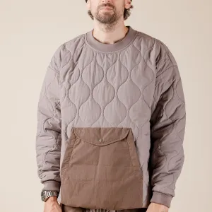 Merely Made - Quilted Windstopper Sweatshirt - Zambezi (Brown)