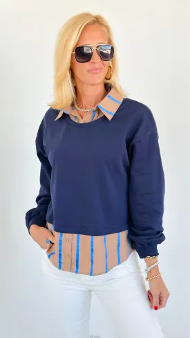 Nautical Layered Twofer Top