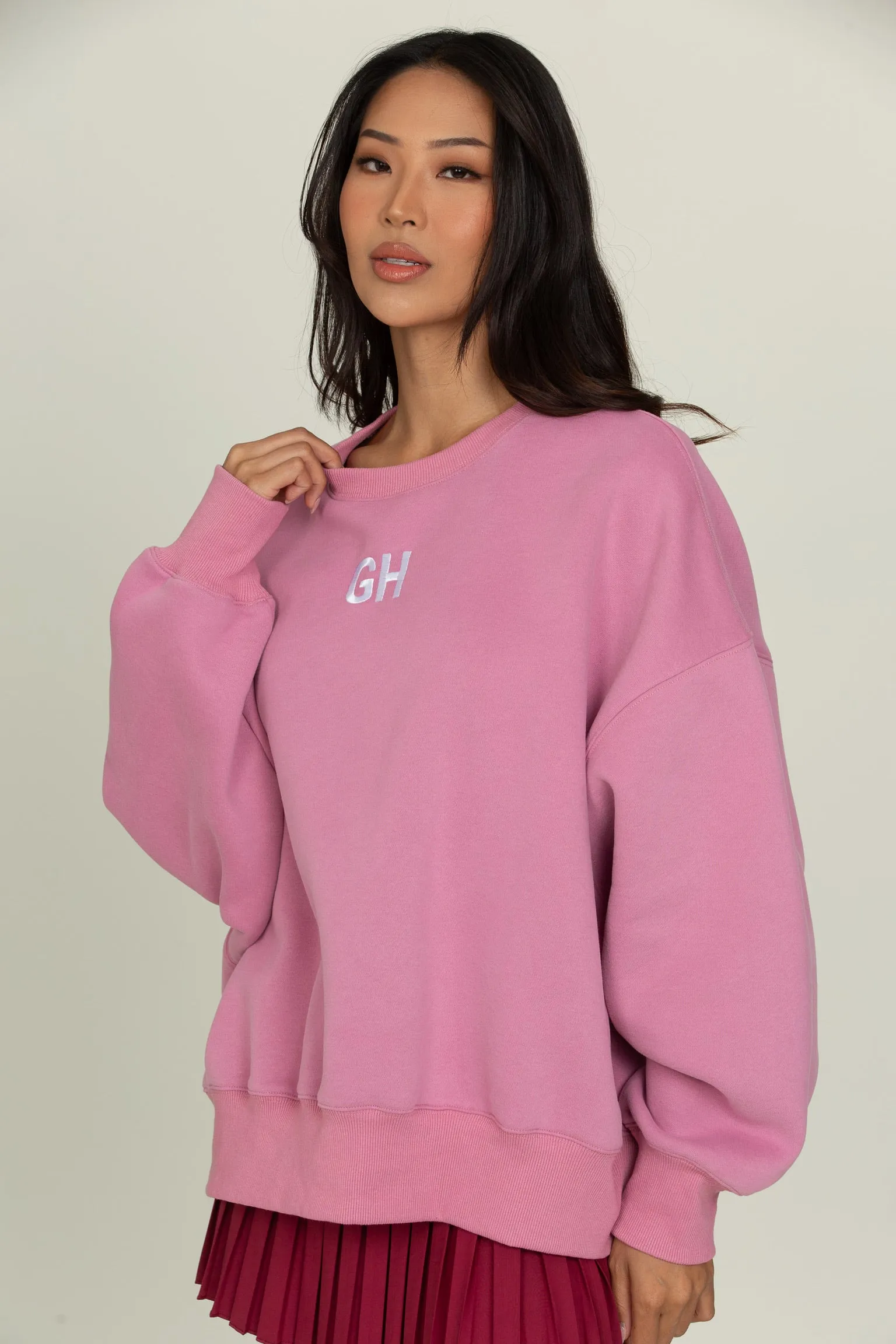 Pale Berry GH Embroidered Sweatshirt