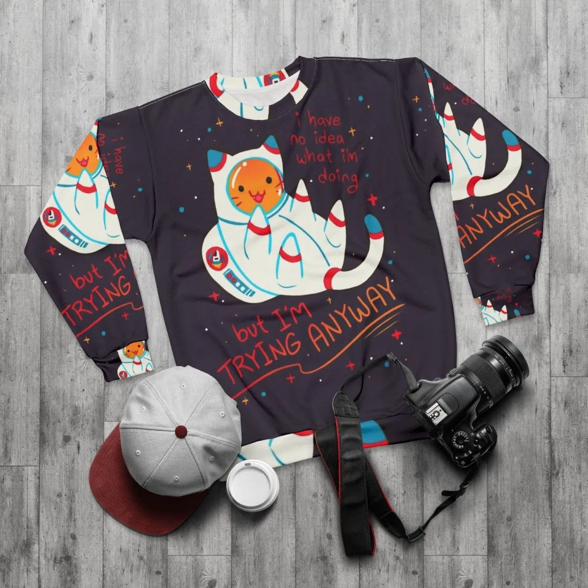 "Catstronaut" Positive Affirmation Mental Health Sweatshirt