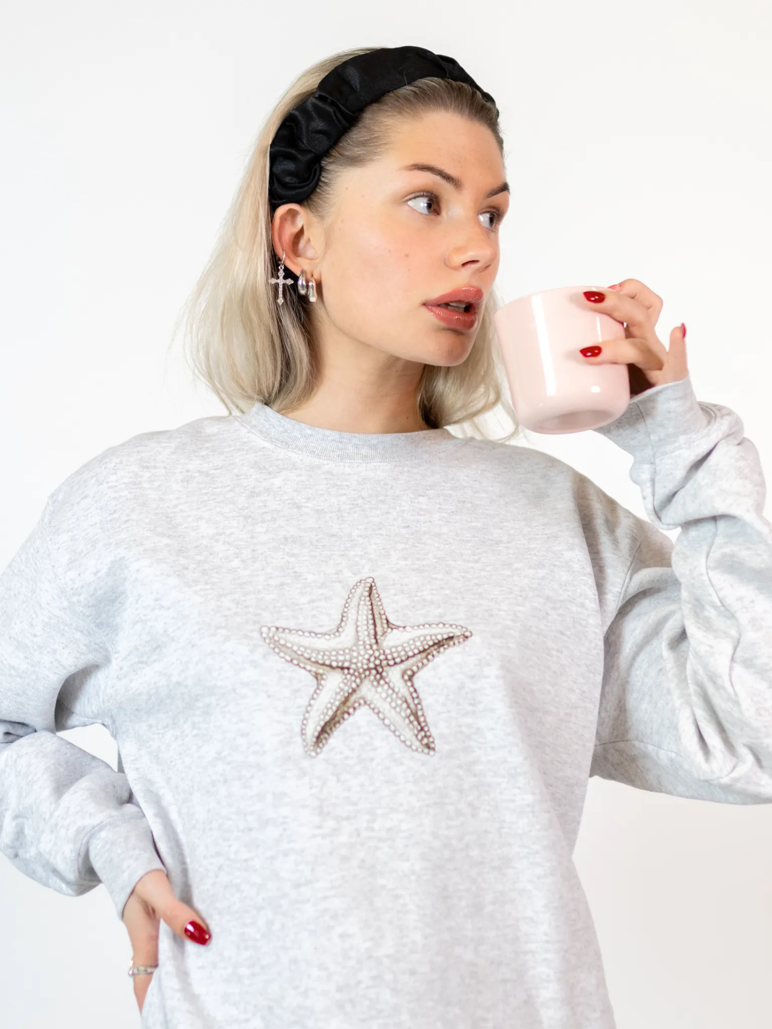 STARFISH SWEATSHIRT - GRÅ