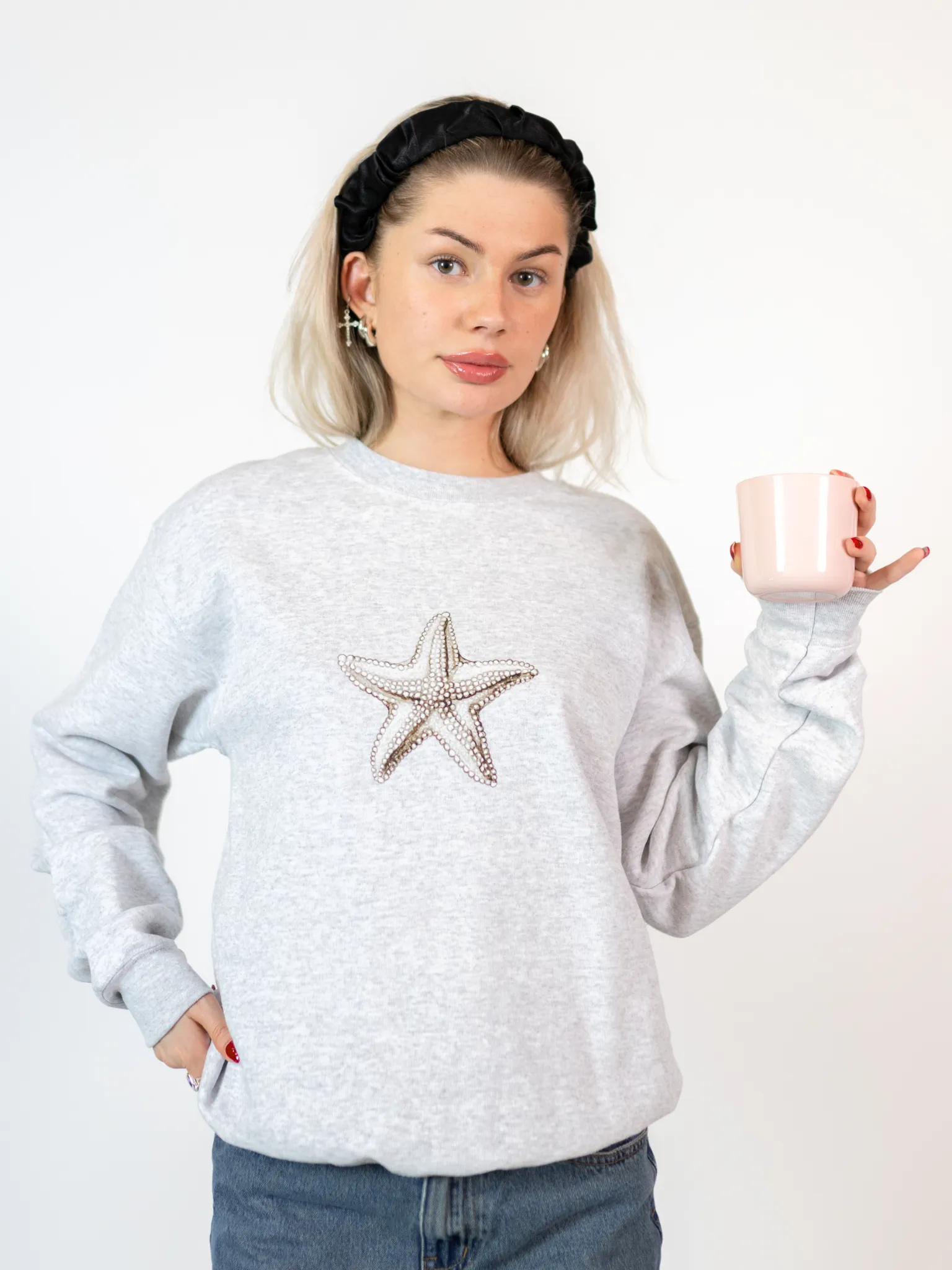 STARFISH SWEATSHIRT - GRÅ