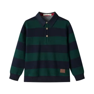 STRIPED POLO-GREEN STRIPED