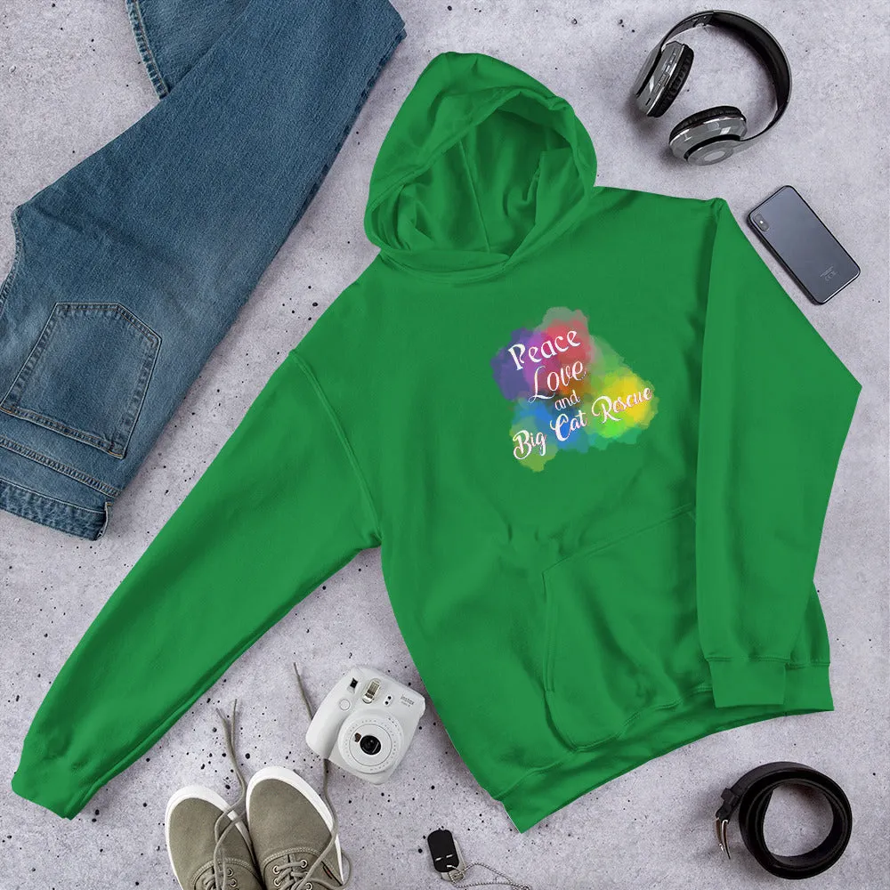 Sweatshirt - Peace, Love & Big Cat Rescue Hoodie