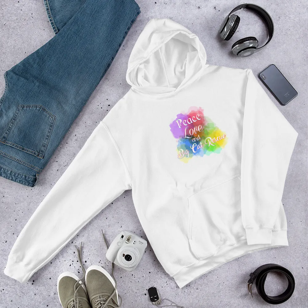 Sweatshirt - Peace, Love & Big Cat Rescue Hoodie