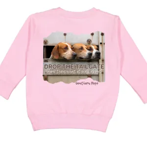 (SWEATSHIRT) PINK Drop The Tailgate GIRLS Fleece Sweatshirt